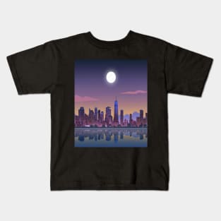 New York City That Never Sleeps - Reflection Kids T-Shirt